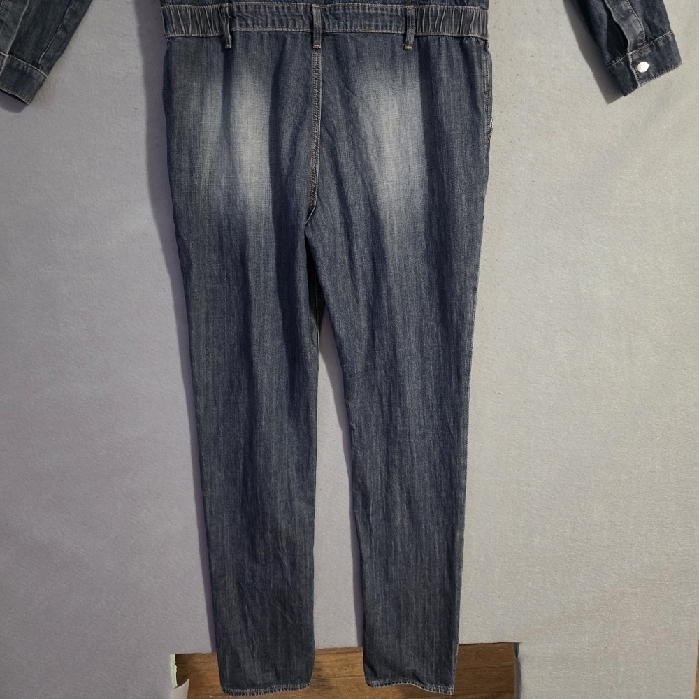 Driftwood Womens Medium Wash 100% Cotton Jumpsuit Overalls Size Large - Picture 11 of 13